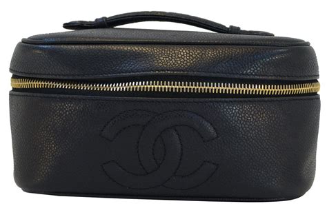 chanel black cosmetic pouch|chanel makeup bag 2023.